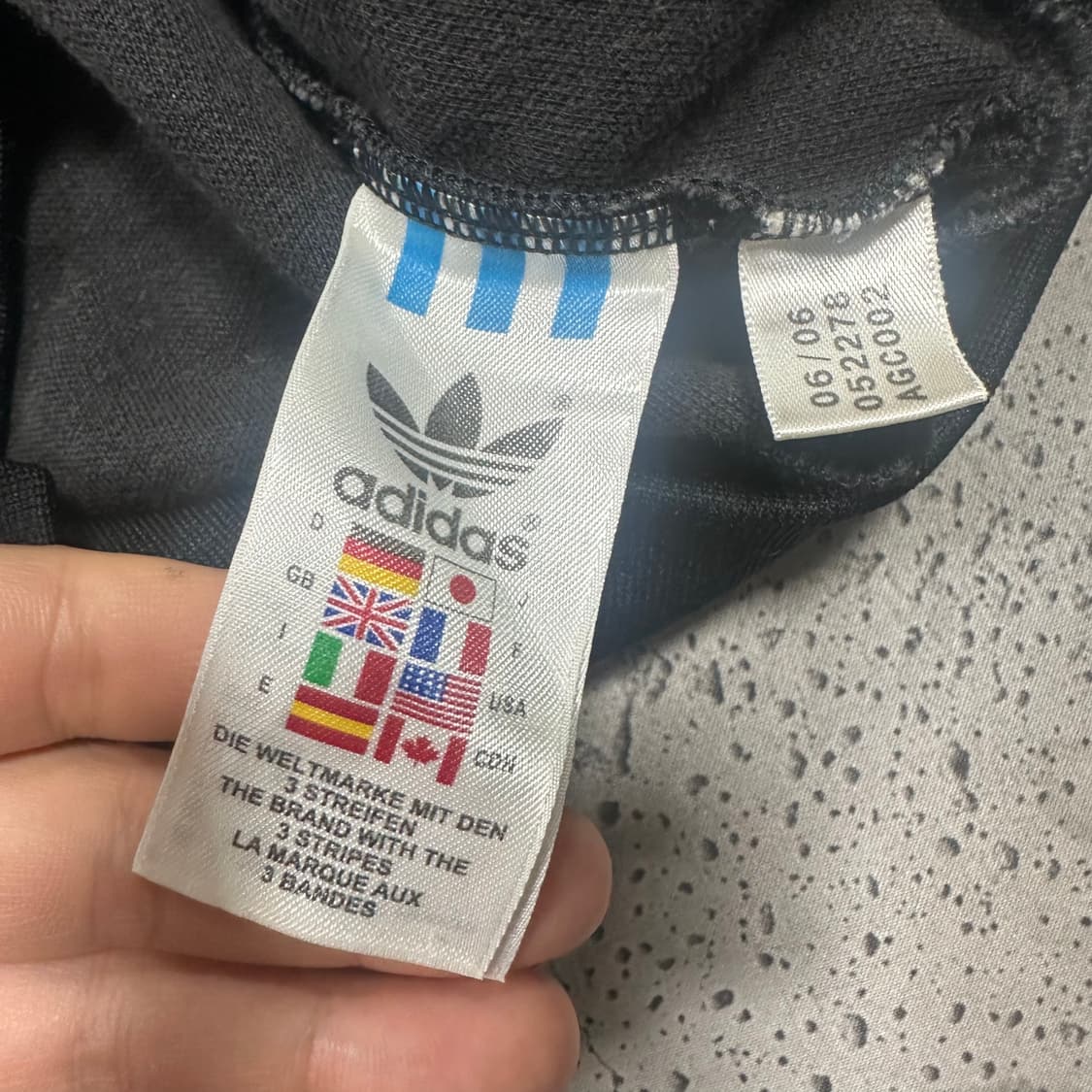 ✨ (바배) 아디다스 검금 블랙 후드 집업 져지  상품이미지5