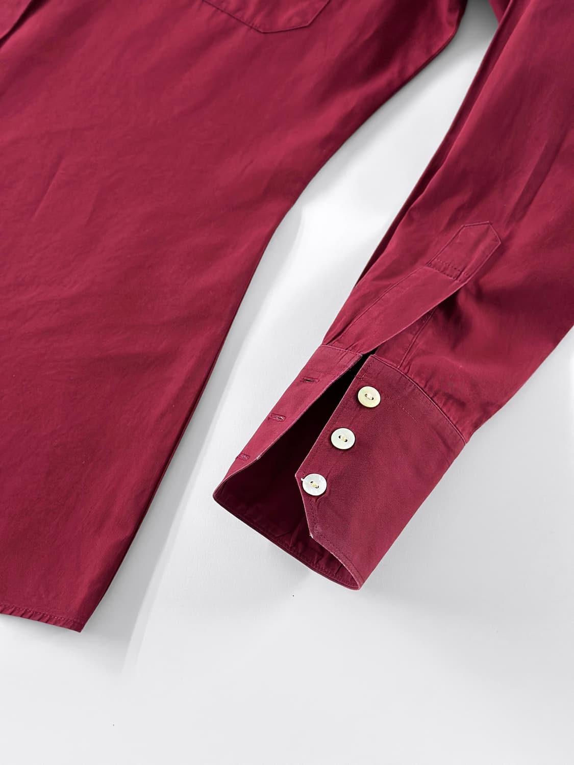 (Rare) 90s 장 폴 고르티에 클래식 버건디 셔츠 상품이미지7