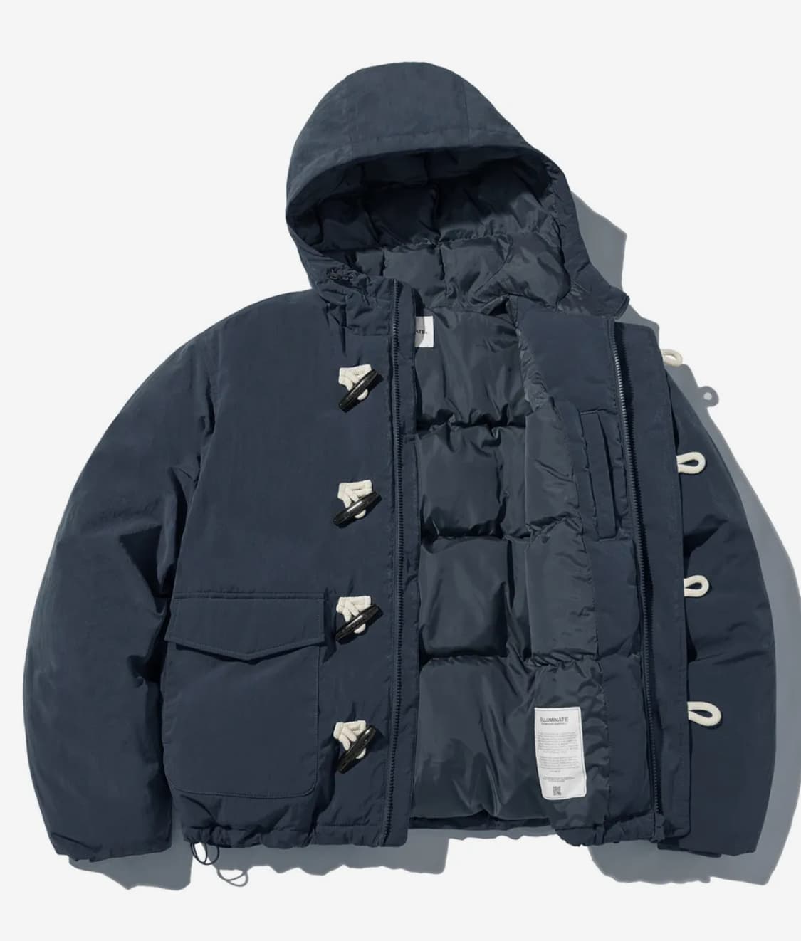 필루미네이트 더플 후드 패딩-네이비 S 상품이미지1