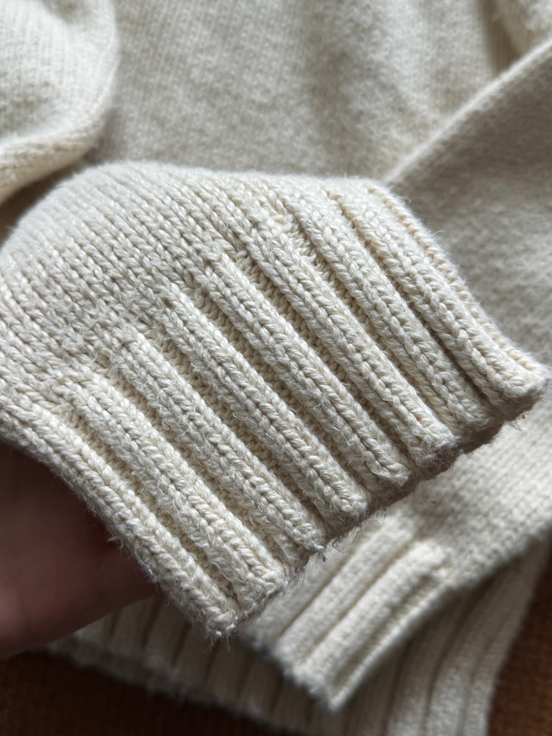 폴로 니트 아이보리 상품이미지5