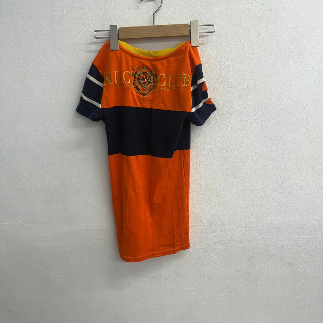 폴로랄프로렌 00S 오렌지 배색 RRL 클럽 넘버3 S 상품이미지4