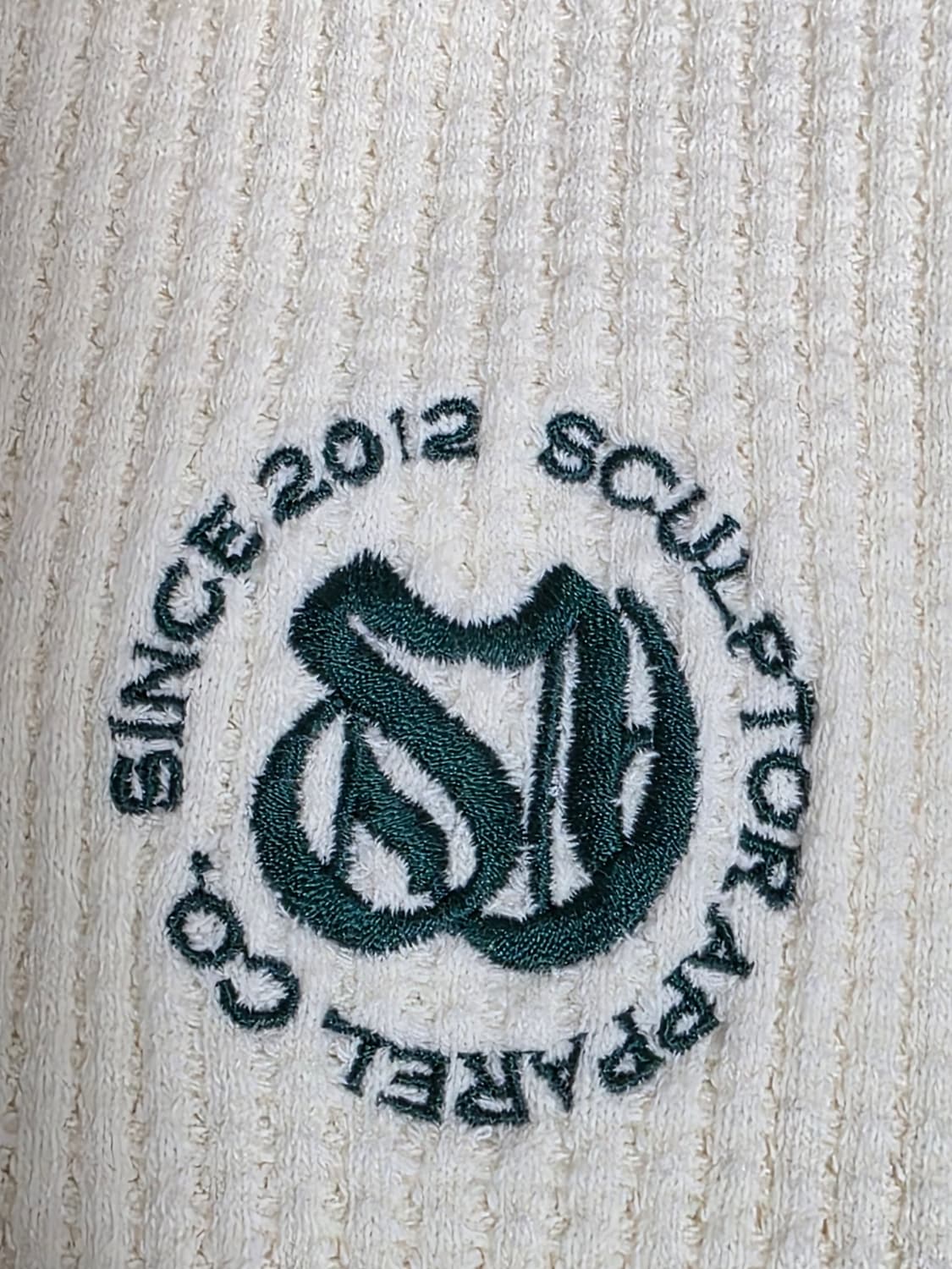 스컬프터 코튼 반집업 와플 니트 M 상품이미지6