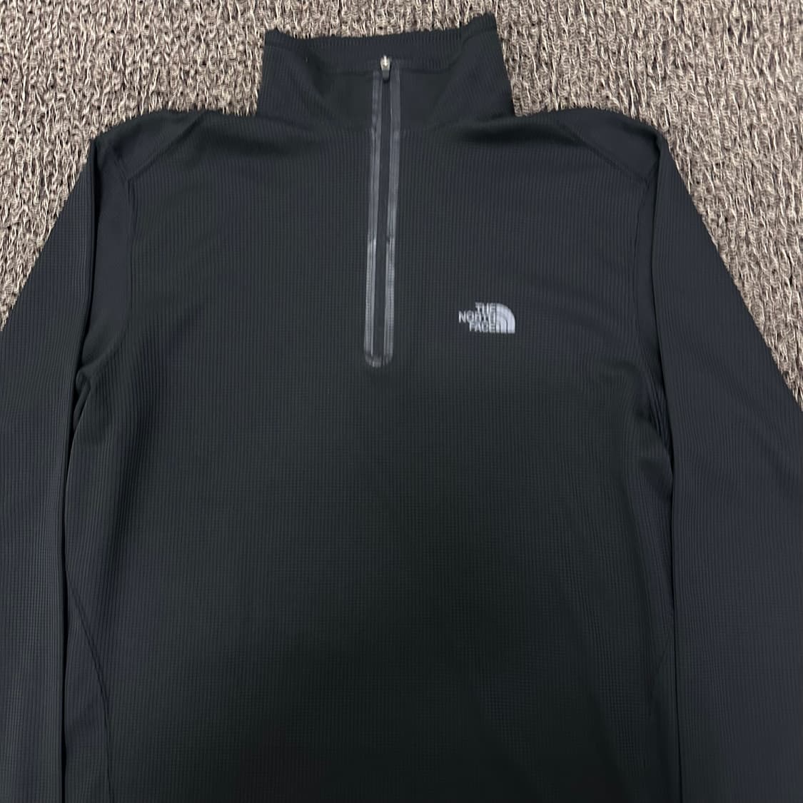 노스페이스 하프넥 반집업 기능성 티셔츠 블랙 S 상품이미지2