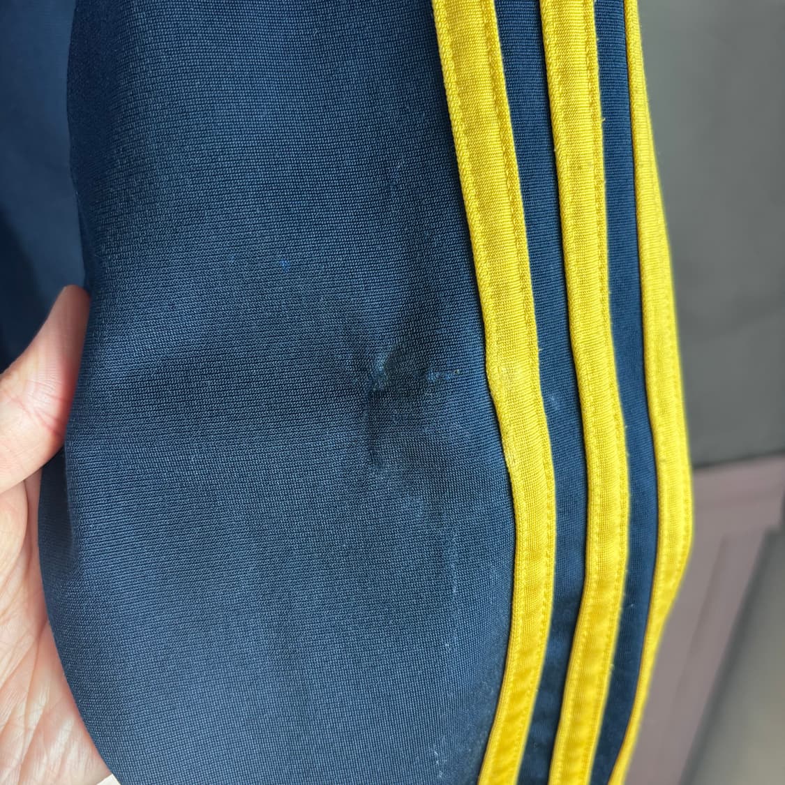 아디다스 파이어버드 져지 트랙탑 네이비 노랑 상품이미지4