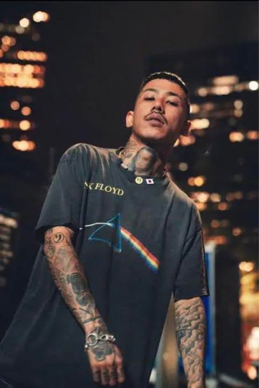 90s 핑크플로이드 프리즘 반팔 티셔츠 [XL] 상품이미지1