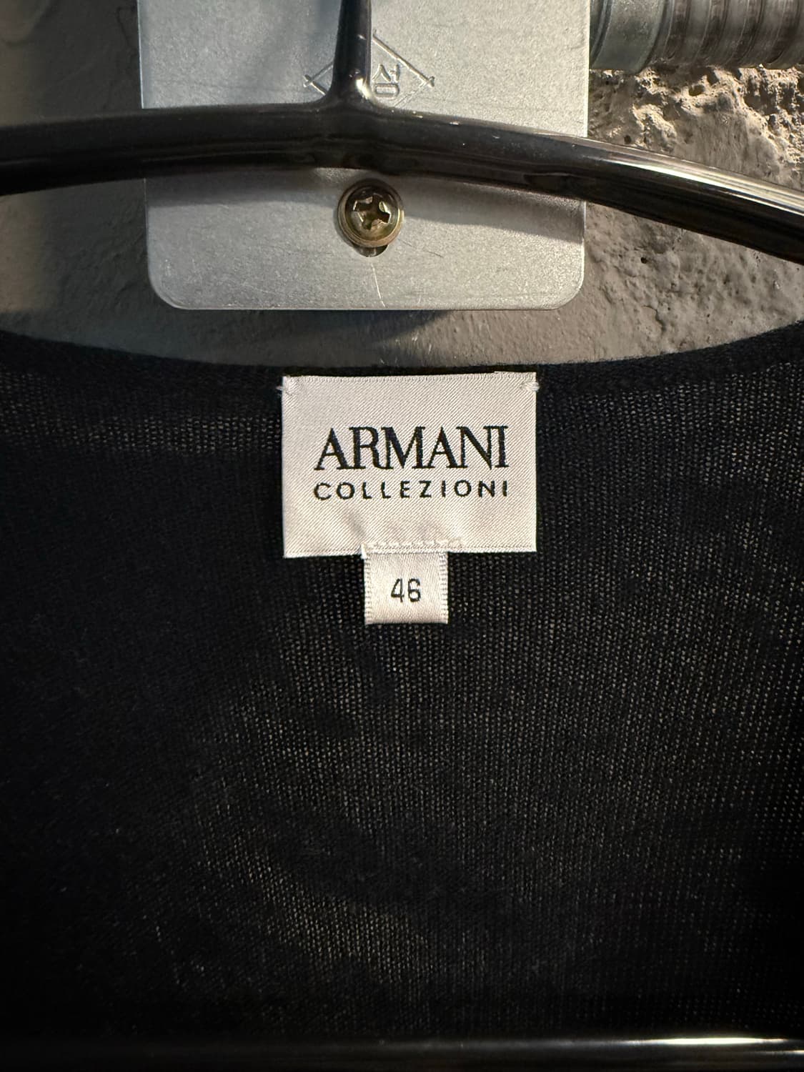 46 아르마니 ARMANI 콜레지오니 실크 캐시미어 오픈 가디건 블랙 상품이미지6