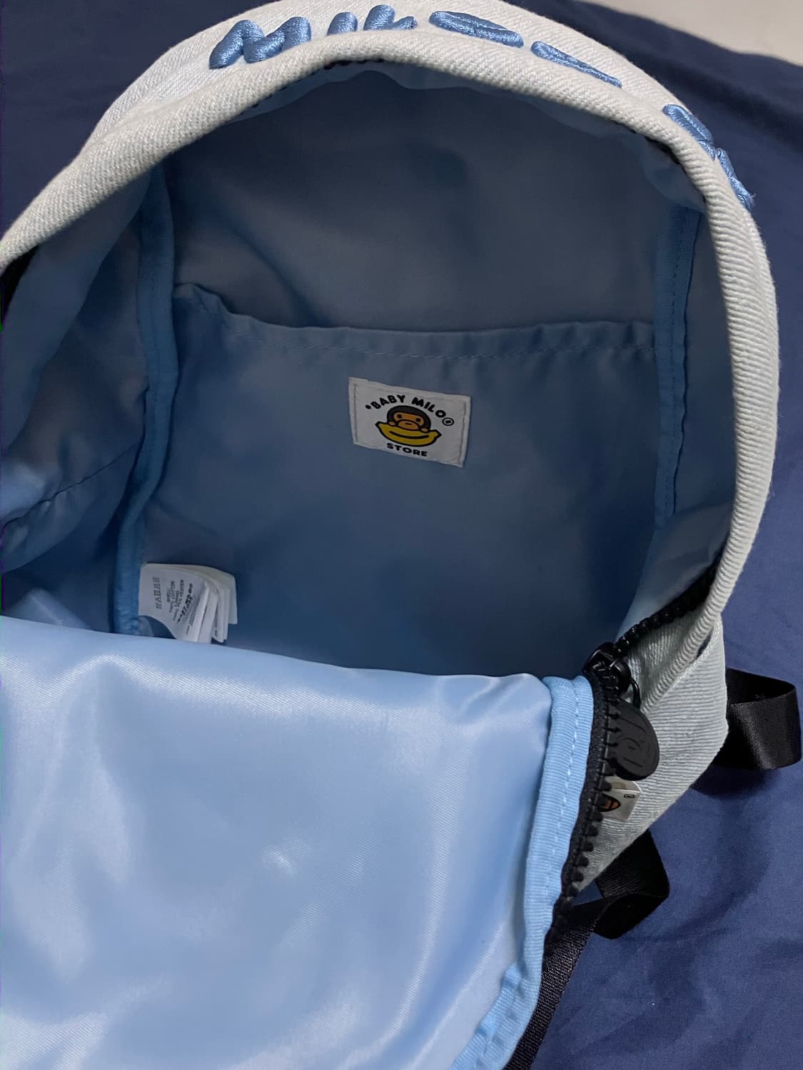베이프 베이비 마일로 데님 미니 백팩 상품이미지5
