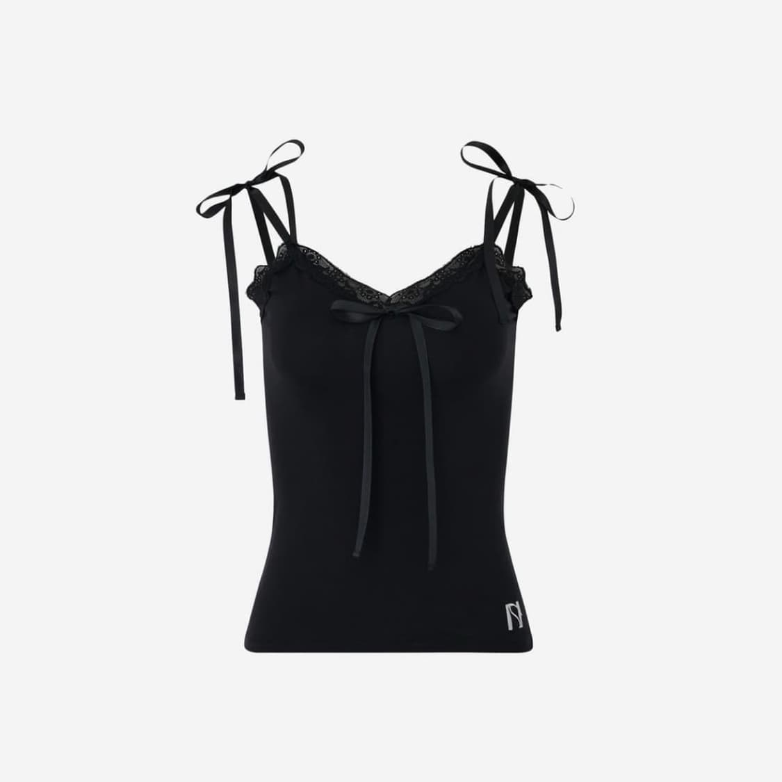 Ribbon lace sleeveless Top 상품이미지1