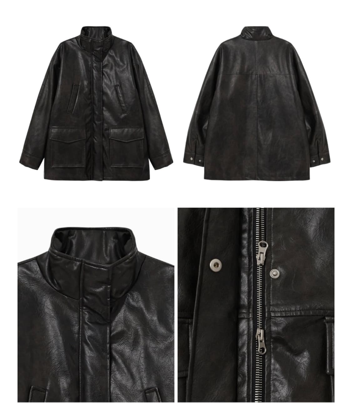 에트몽 레더 퍼 코트  상품이미지10