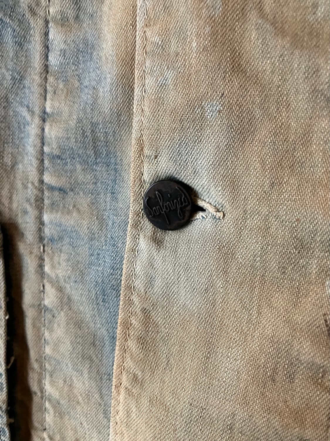 70s USA Sun fading Denim Chore Jacket 상품이미지8