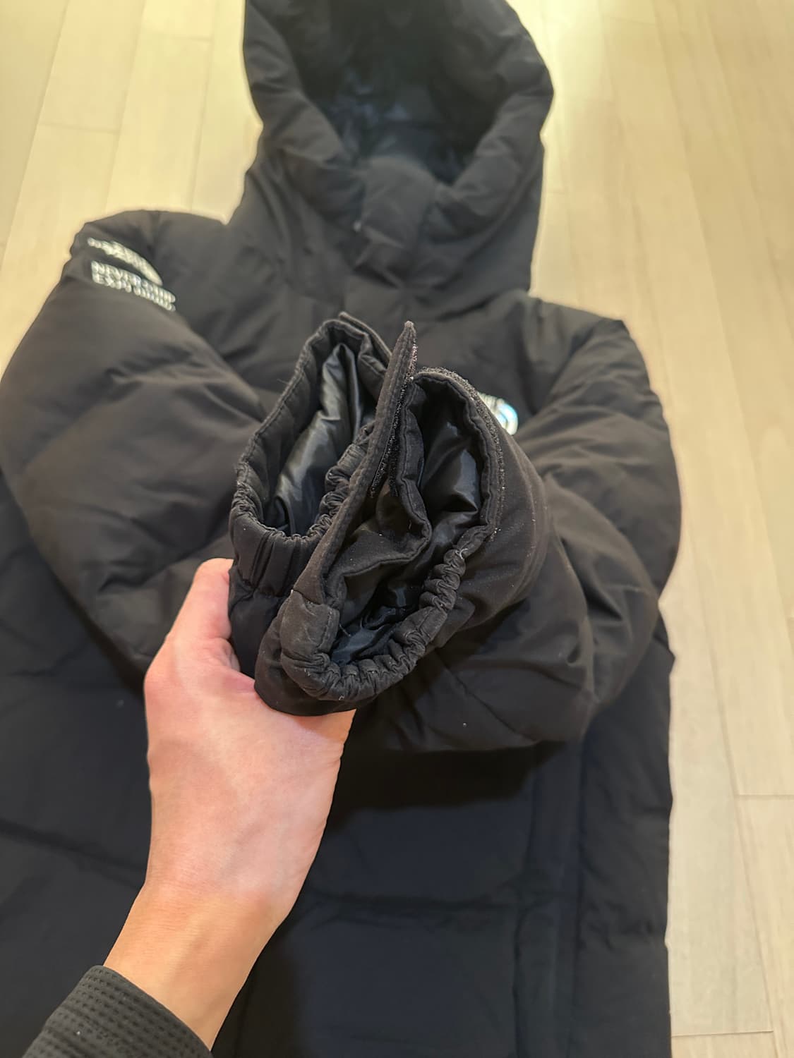 노스페이스 구스다운 거위털 롱패딩 90(S) 공용 상품이미지5