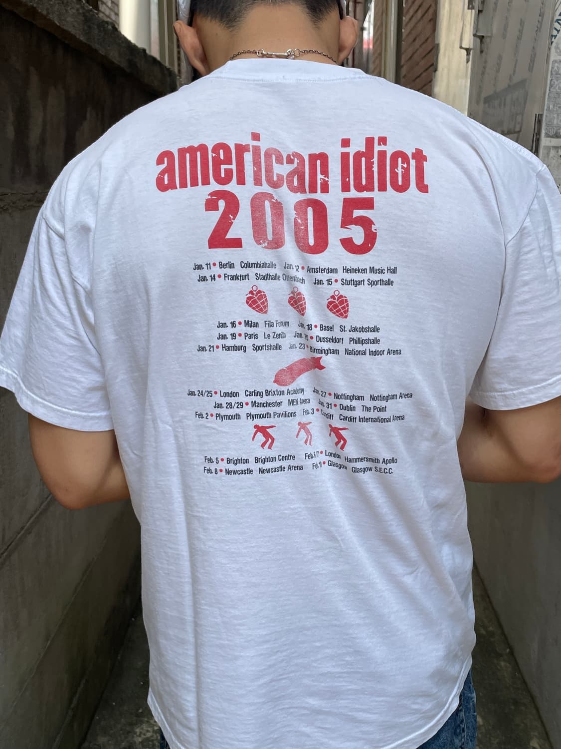 2005 그린데이 American Idiot 투어 티셔츠 상품이미지6