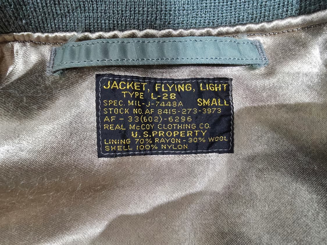 리얼맥코이 L2-B 에어포스 자켓 상품이미지5