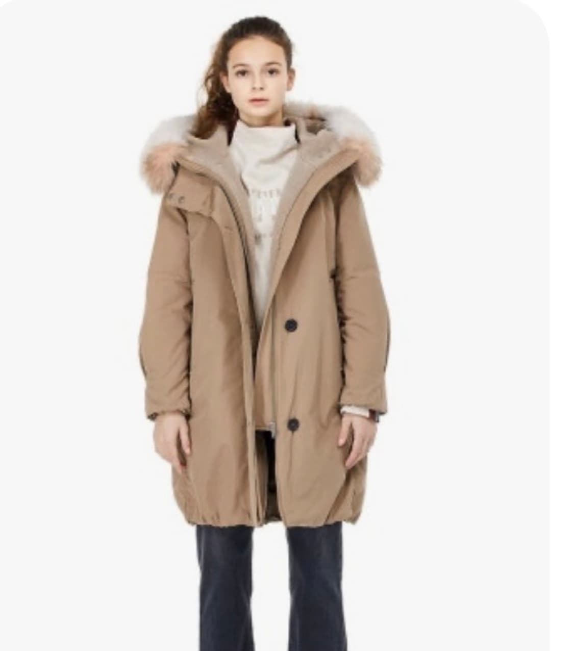 지컷 사가퍼 구스다운 야상패딩 66 캠핑룩 원가 80 상품이미지1