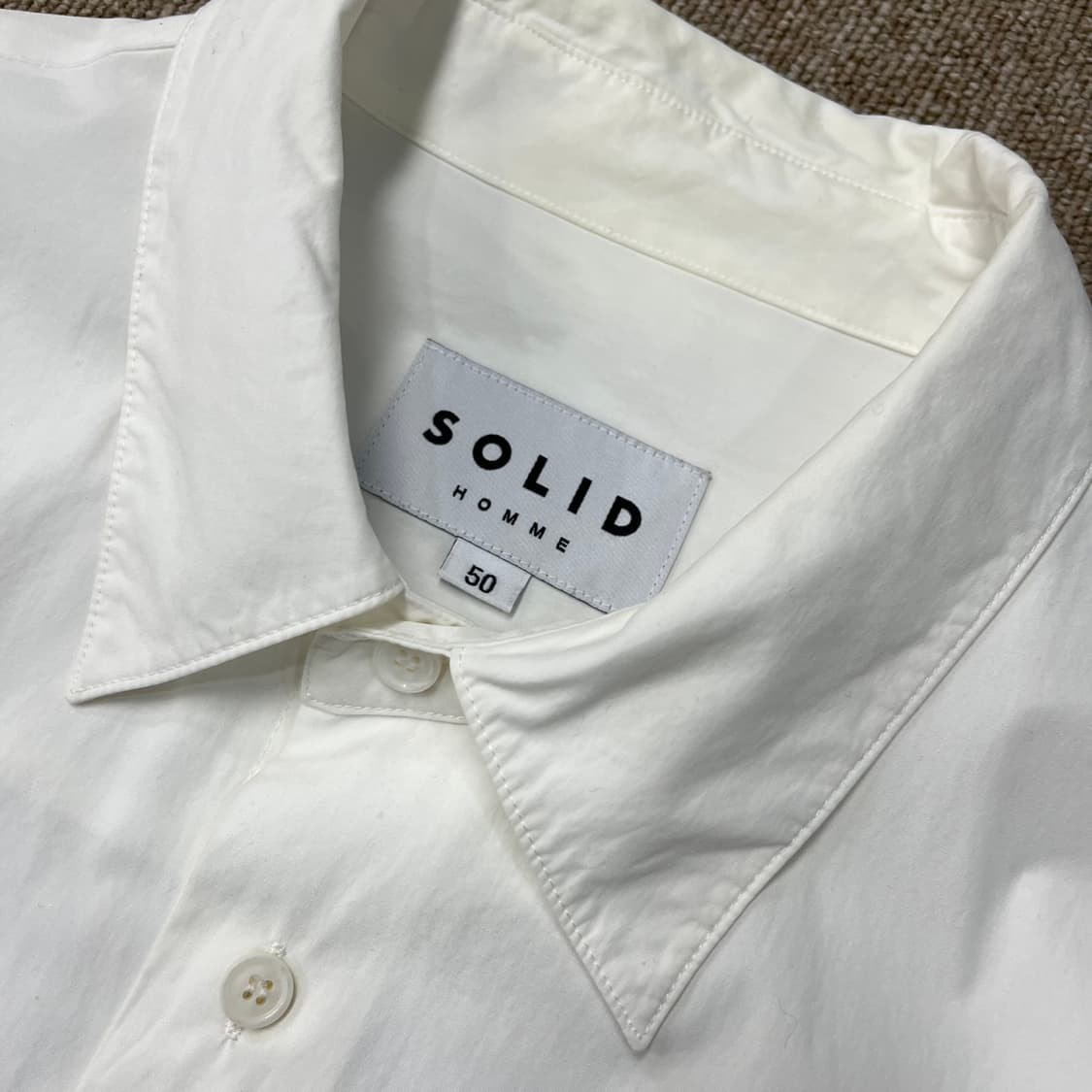 솔리드옴므 백로고 셔츠 상품이미지8