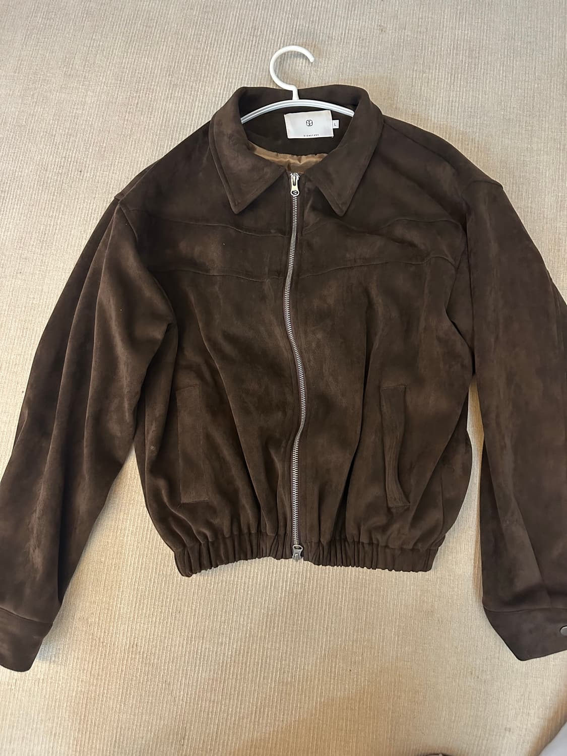 SIGNATURE 갈색 스웨이드 자켓 (L) 상품이미지3