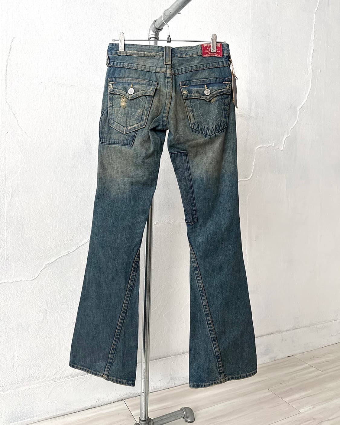 Joey Patchwork Bootcut Denim Pants 상품이미지5