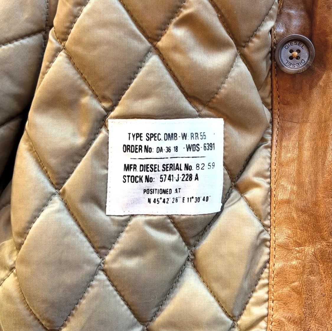 디젤 셰르파 더블 레더자켓 상품이미지9