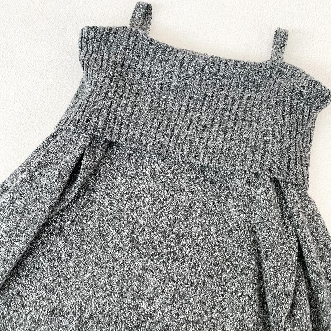 보카시 니트 오프숄더 원피스 상품이미지2