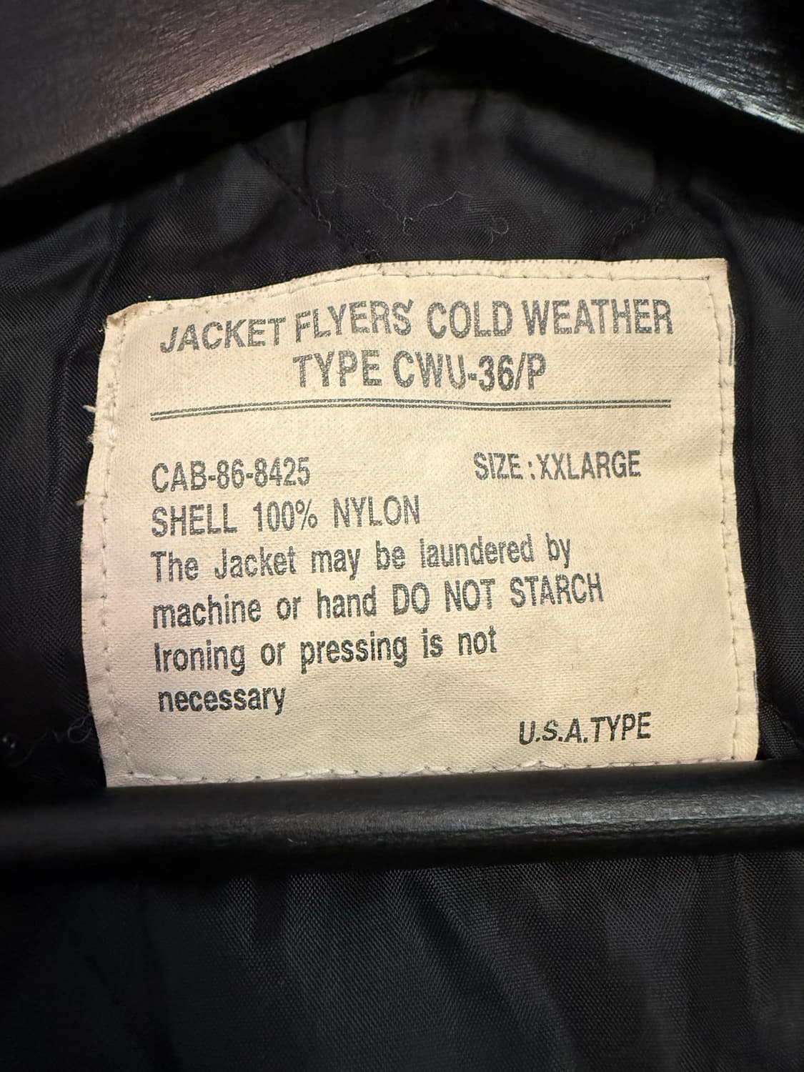 CWU-36P Cold Weather Flight Jacket XXL 상품이미지2