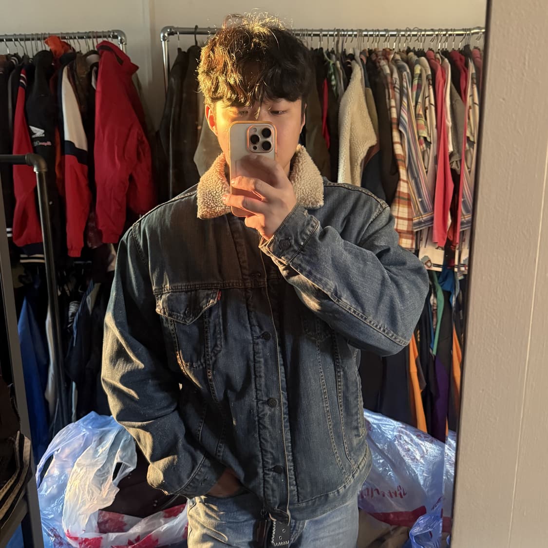 리바이스 빅사이즈 쉐르파 트러커 자켓 상품이미지3