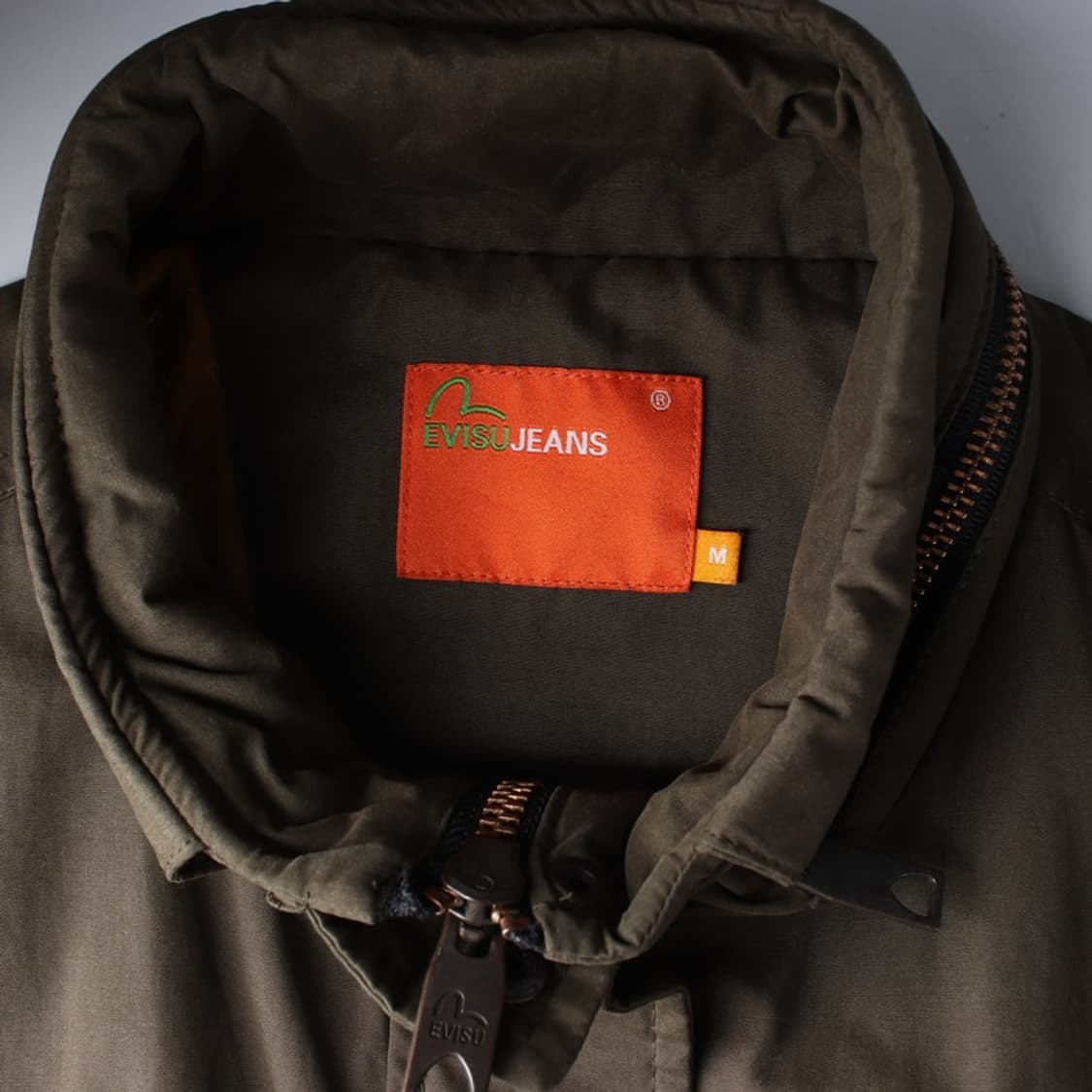 에비수 진 카키 브라운 패치 필드 자켓 M 상품이미지6