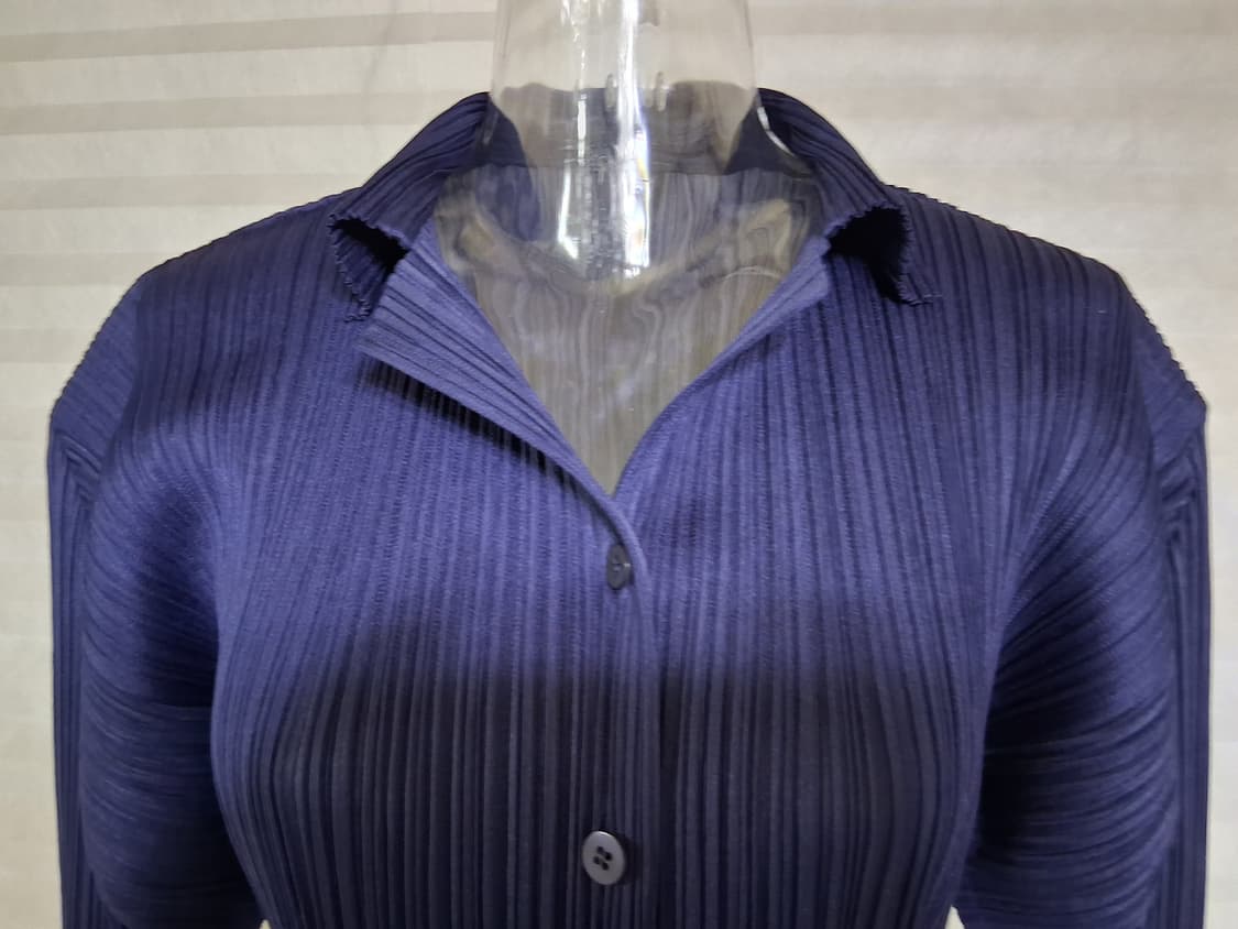 플리츠플리즈 플리츠 셔츠 네이비 3사이즈 상품이미지2