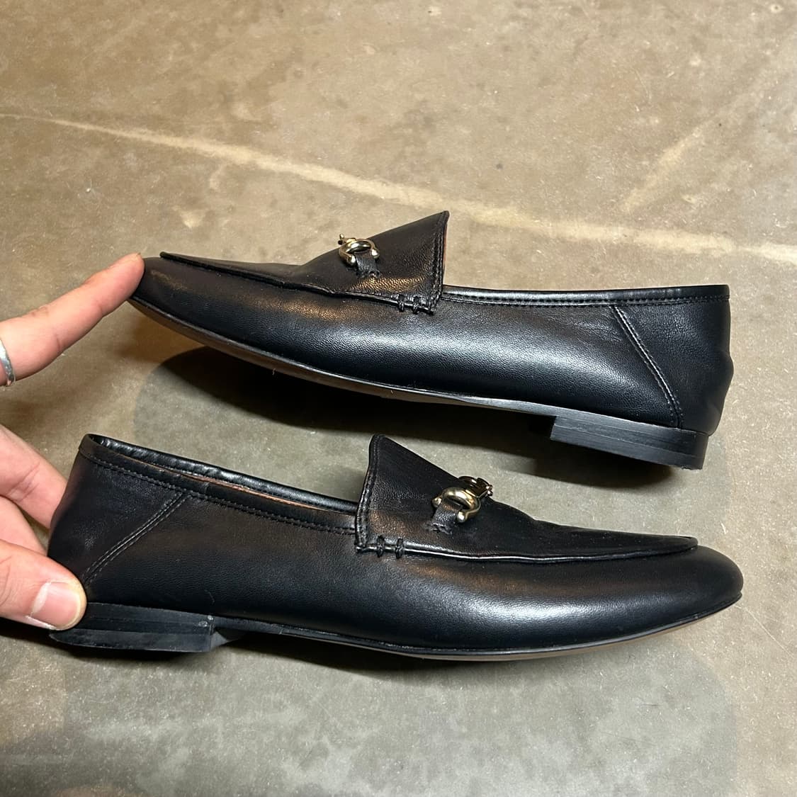 230) 코치 리얼레더 헤일리 로퍼 플랫슈즈 구두 상품이미지4