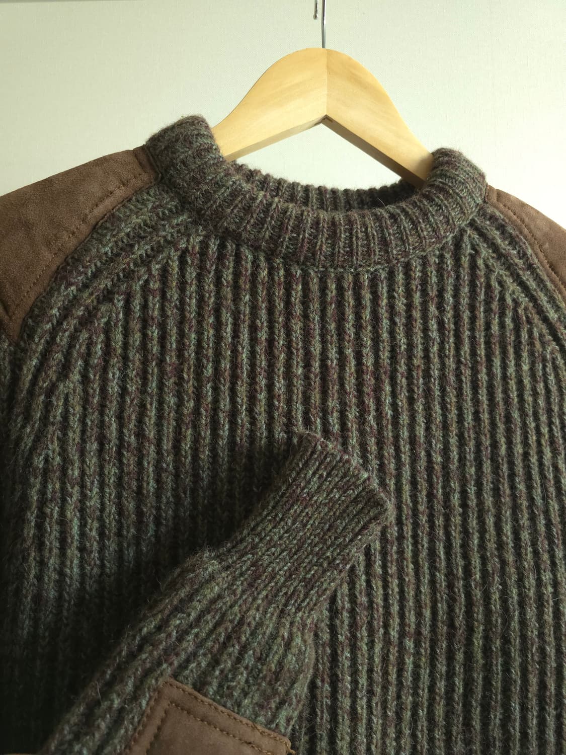 Polo Ralph Lauren 스웨이드패치  헤비울 니트 상품이미지4