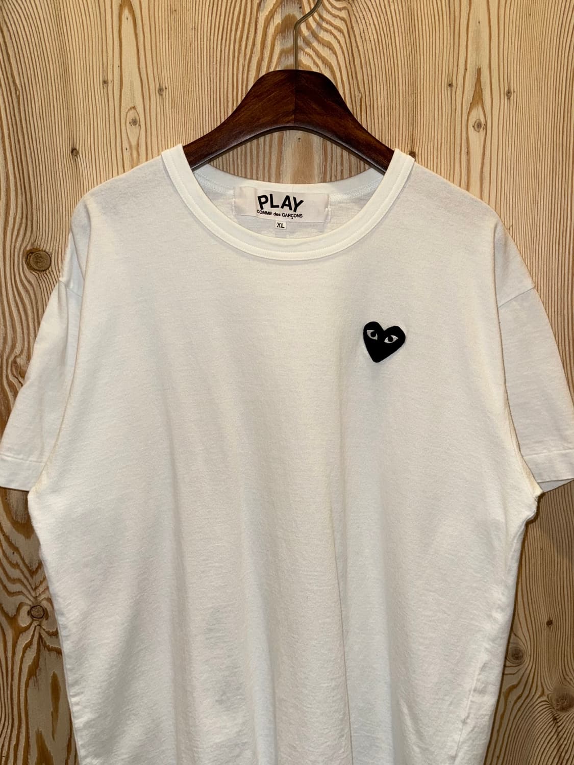 꼼데가르송 블랙하트 반팔화이트 상품이미지2