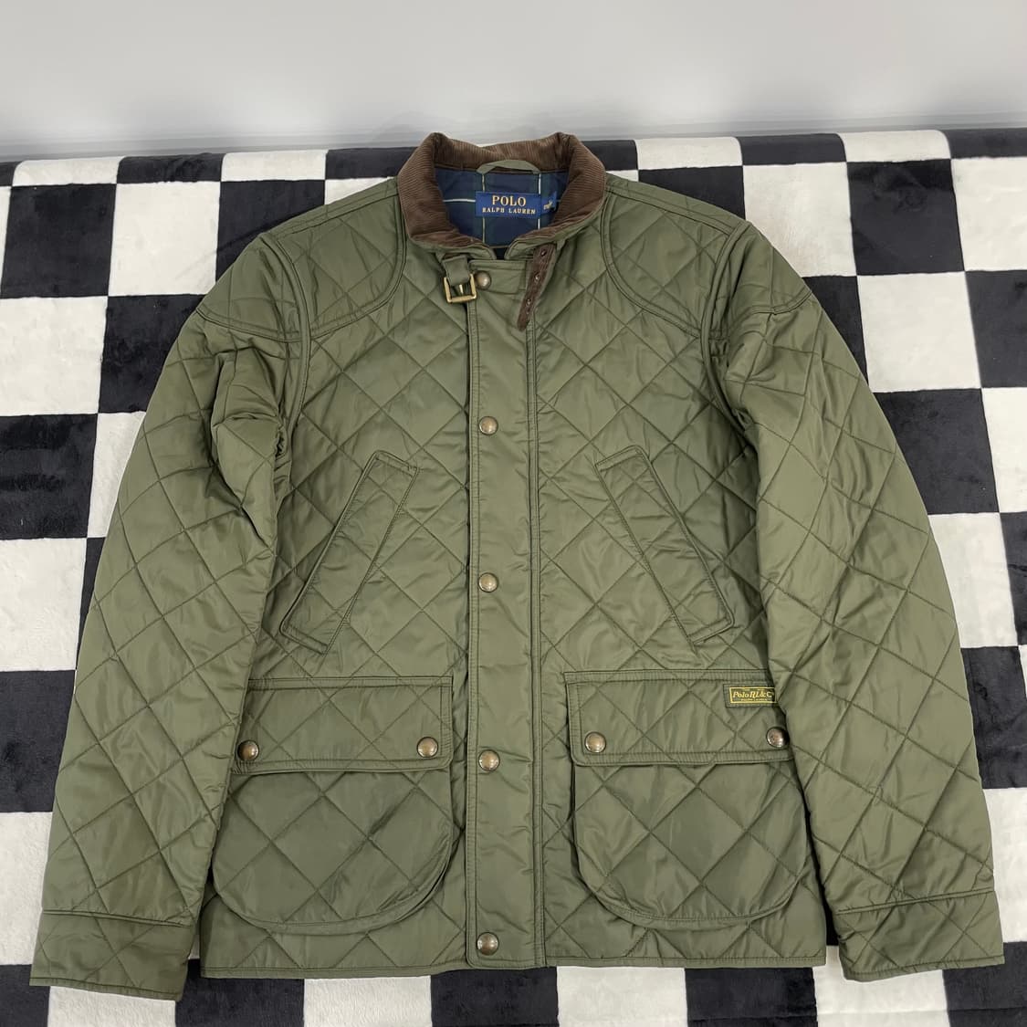 폴로 랄프로렌 카키 퀄팅 자켓 S 상품이미지1