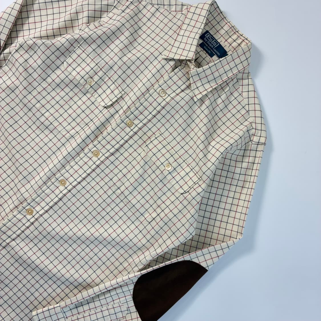 Polo  폴로 랄프로렌 자수 코튼 엘보패치 체크 셔츠   상품이미지3