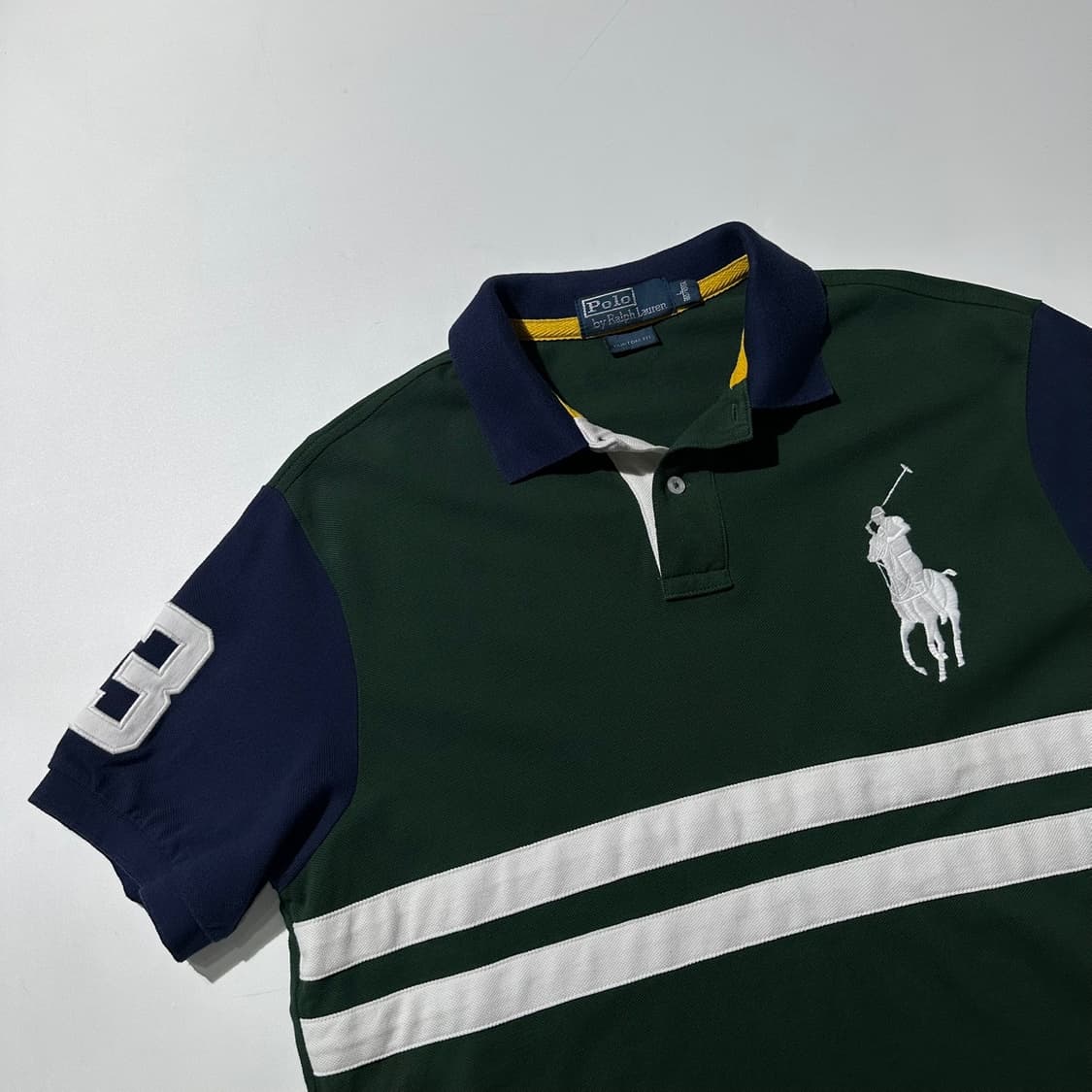 폴로 랄프로렌 치프키프 빅포니 배색 피케 카라 반팔 티셔츠 상품이미지3