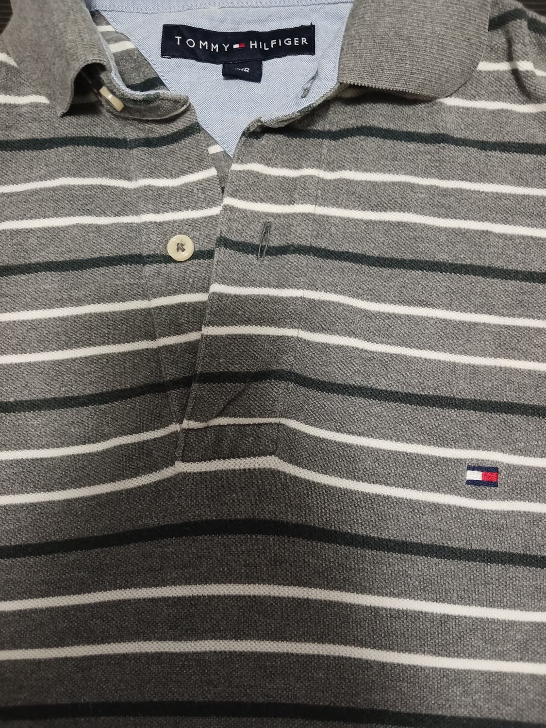 타미 그레이 스트라이프 반팔티셔츠  상품이미지2
