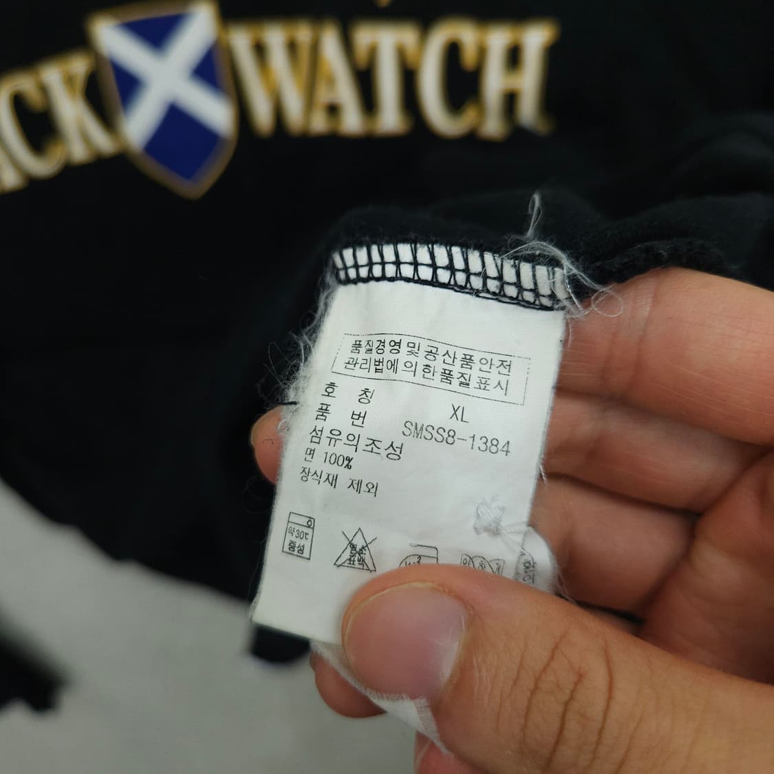 폴로 랄프 로렌 블랙 와치 빅포니 카라티 XL 상품이미지7