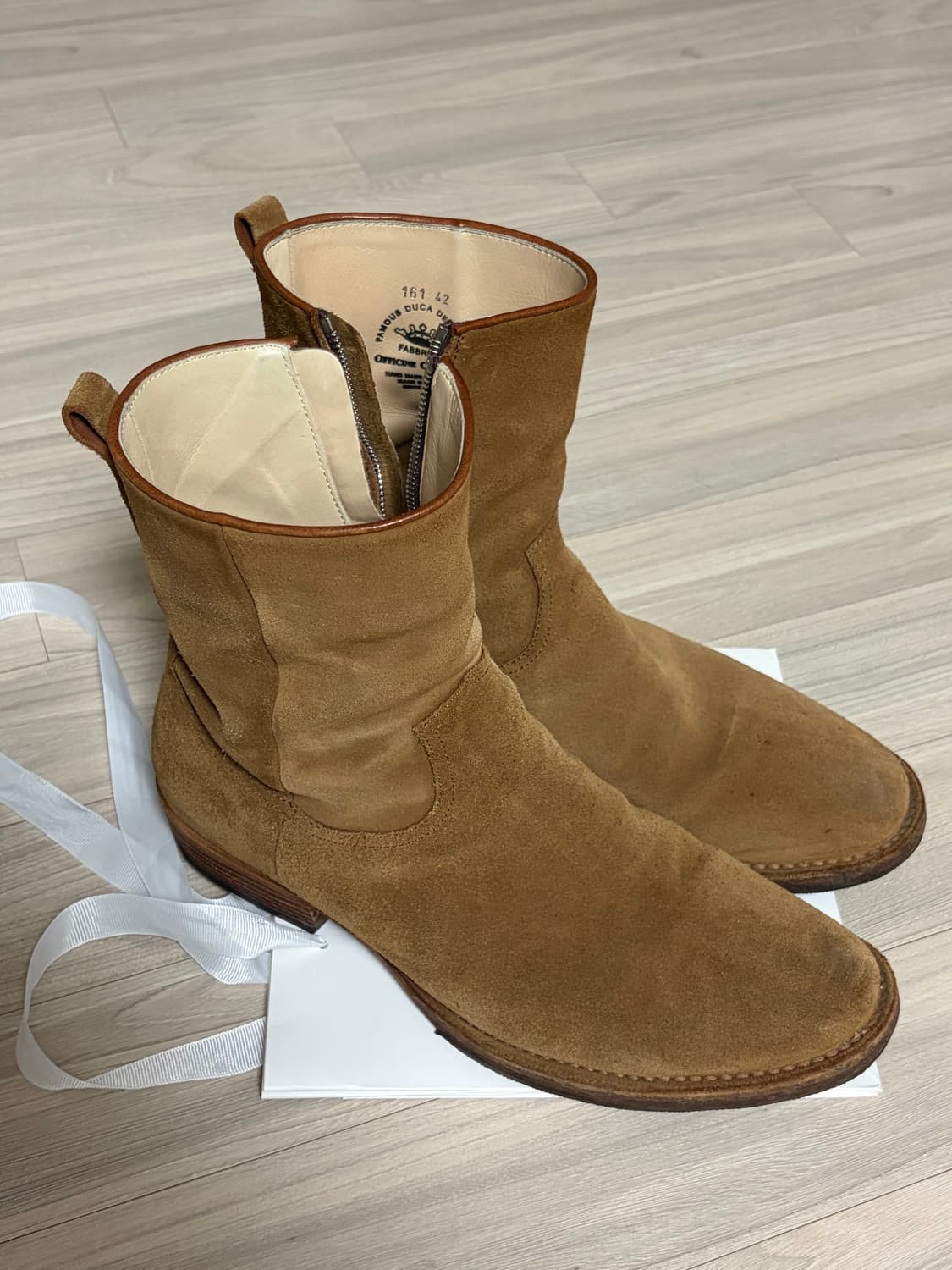 [42] 논네이티브 마인데님 스웨이드 부츠 카멜 색상 상품이미지3