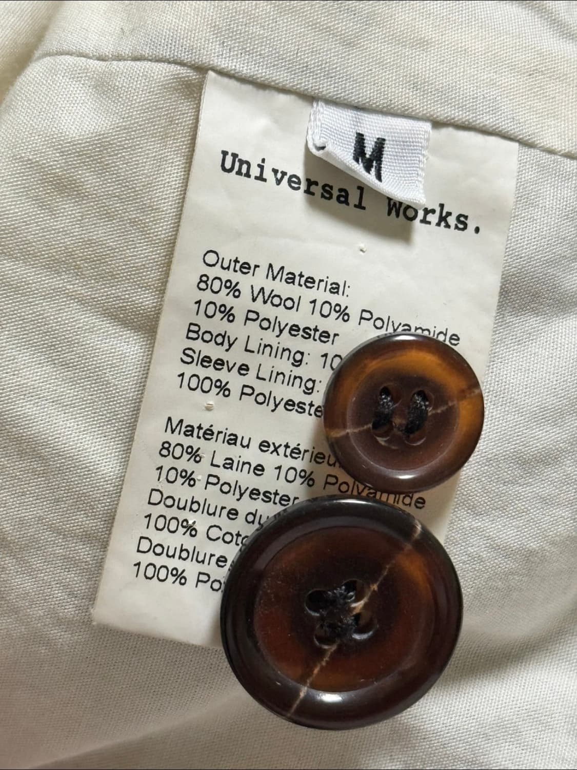 유니버셜웍스 네이비 코트 상품이미지6