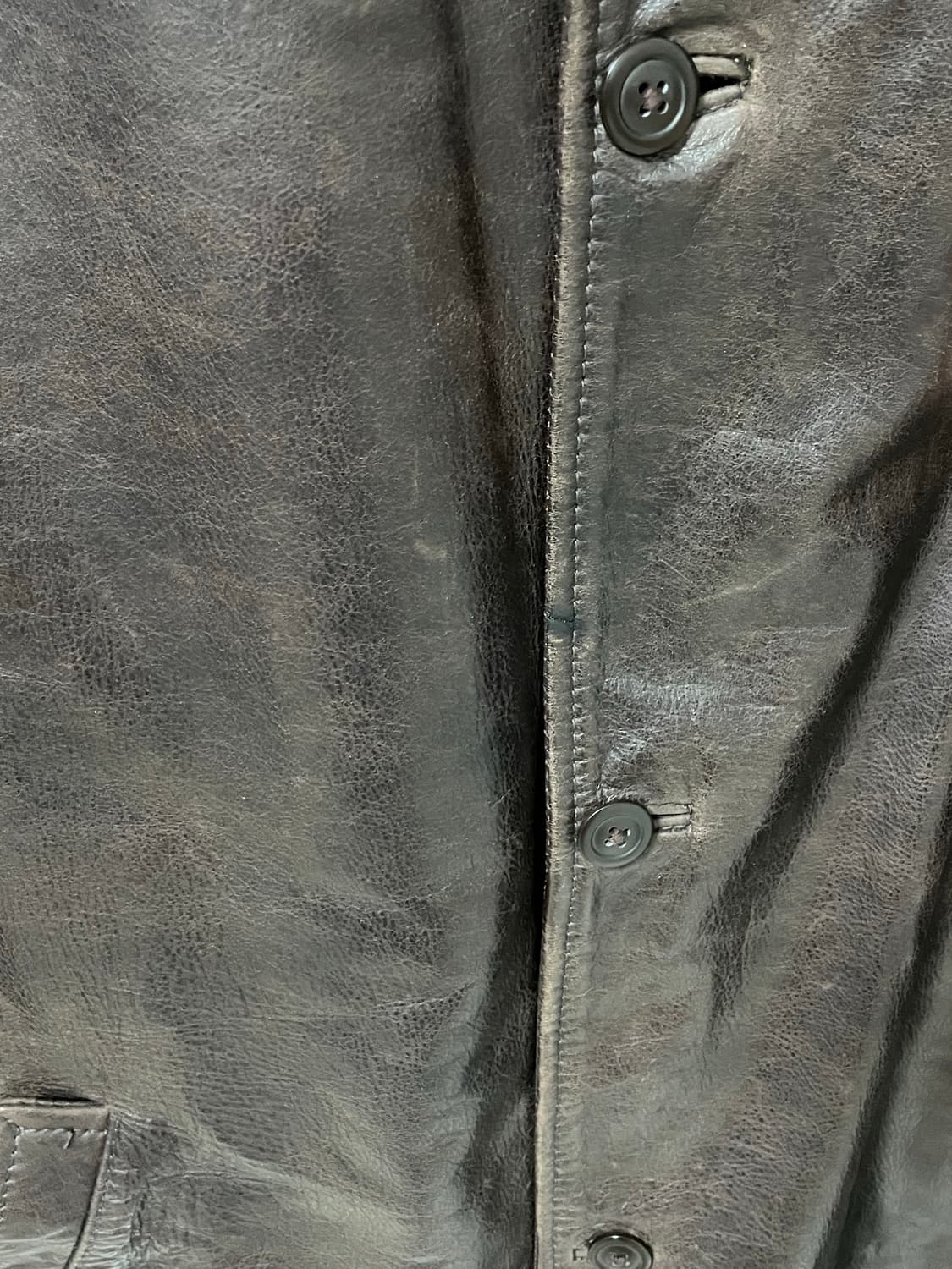 [D.O Archives] 90s 올드갭 레더 카코트 브라운(L) 상품이미지7