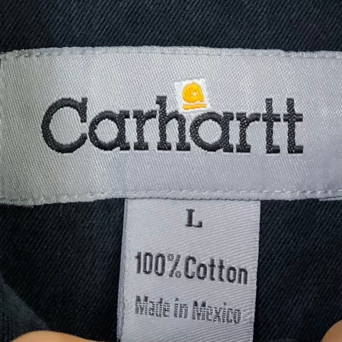 L 칼하트 네이비 워크 셔츠 상품이미지3