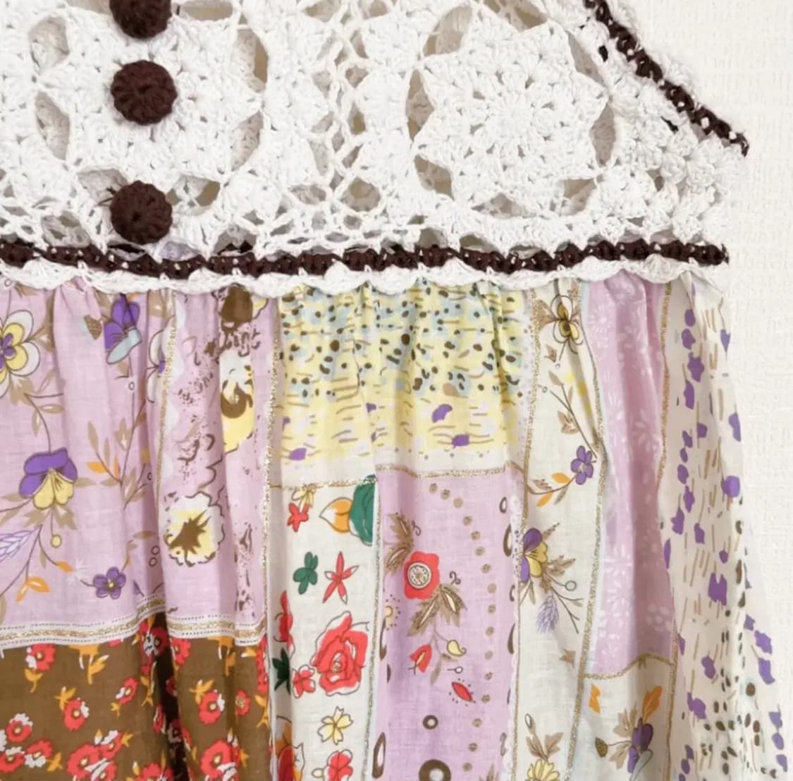 빈티지 모리걸 하구미 크로쳇 원피스 상품이미지4