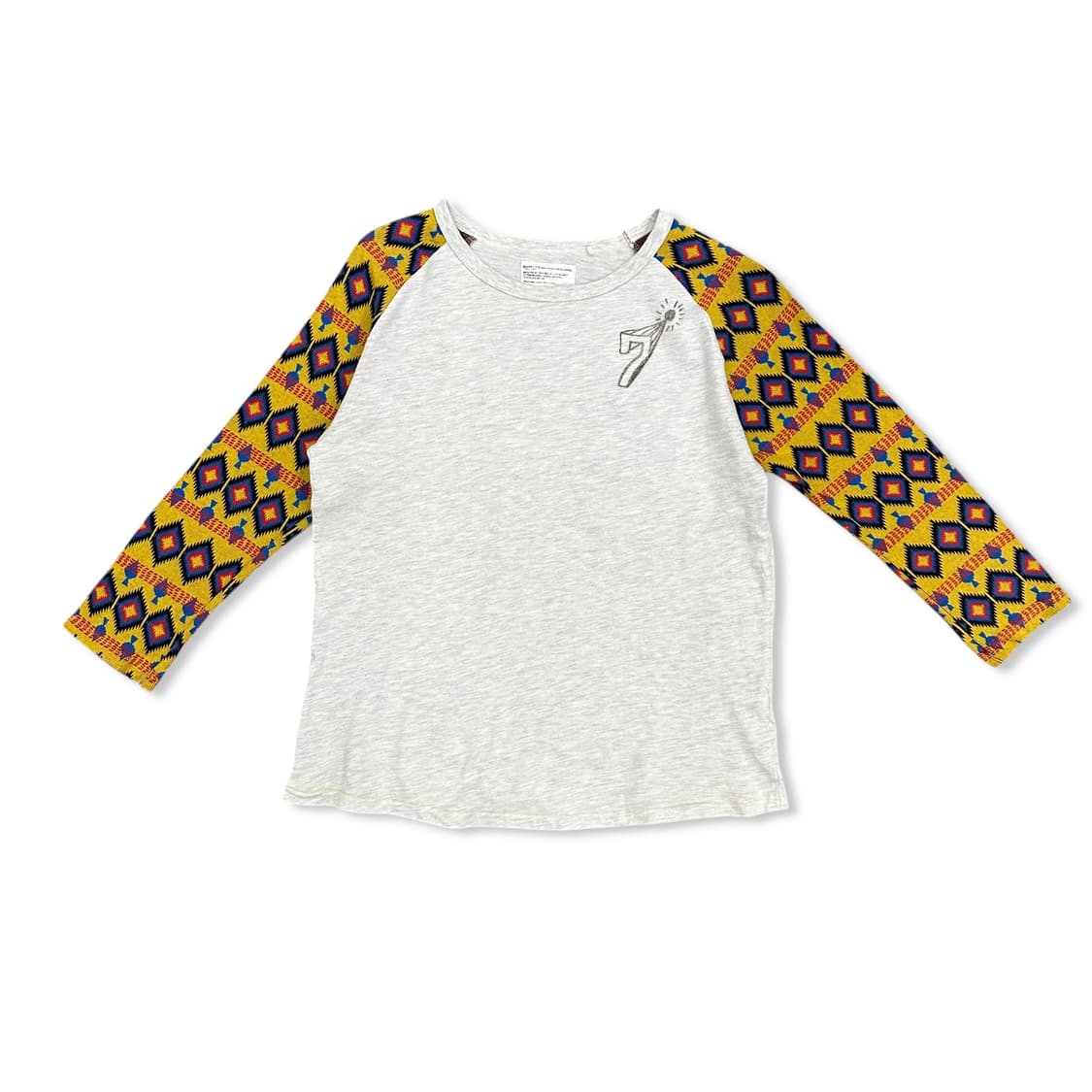 Hand-Drawn Graphic Knit Sleeve Tee 상품이미지2