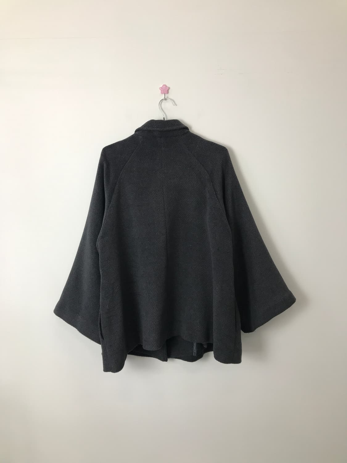 Jpn Dark Grey Double-Breasted Cape Coat 상품이미지4