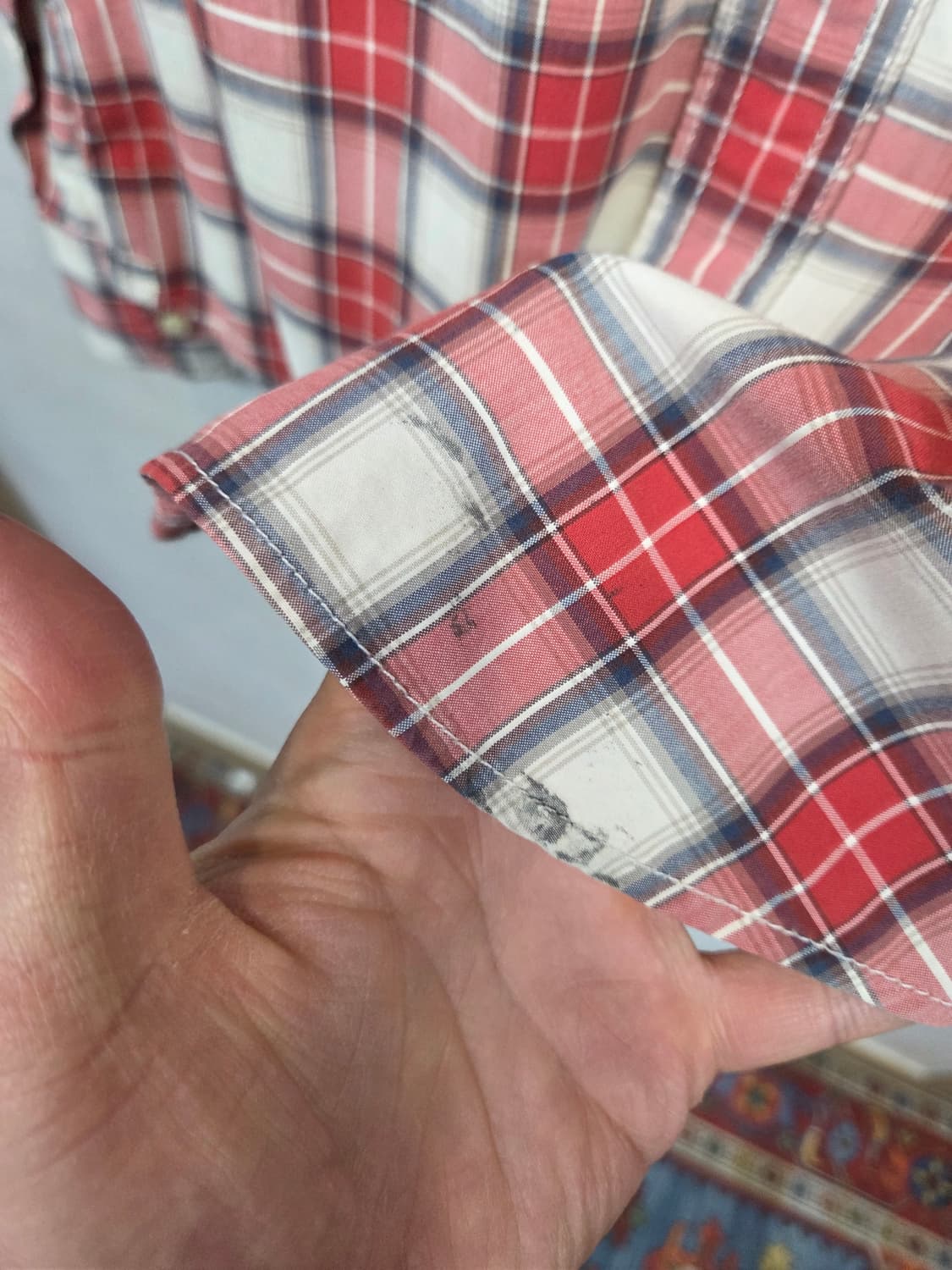 아베크롬비 빈티지 머슬 체크 셔츠긴팔 M 상품이미지7