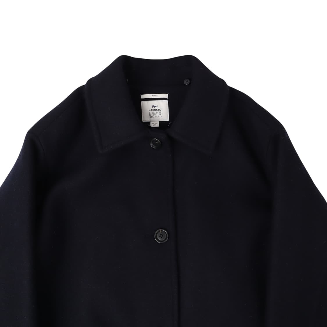 라코스테 live 네이비 울 싱글 코트 상품이미지2