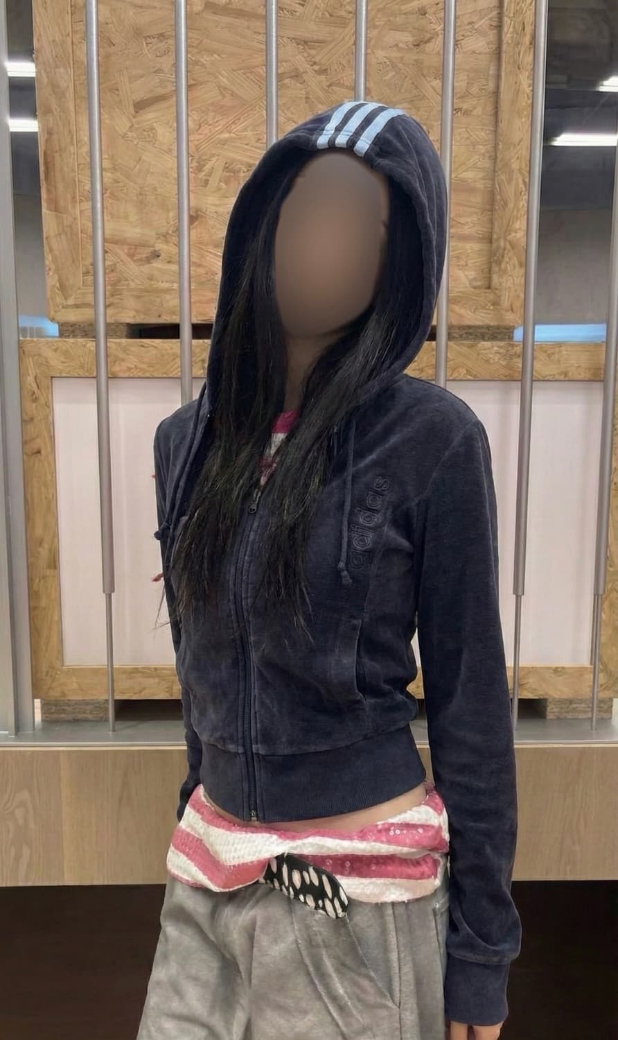 y2k 희귀템 아디다스 테리 후드집업 상품이미지1