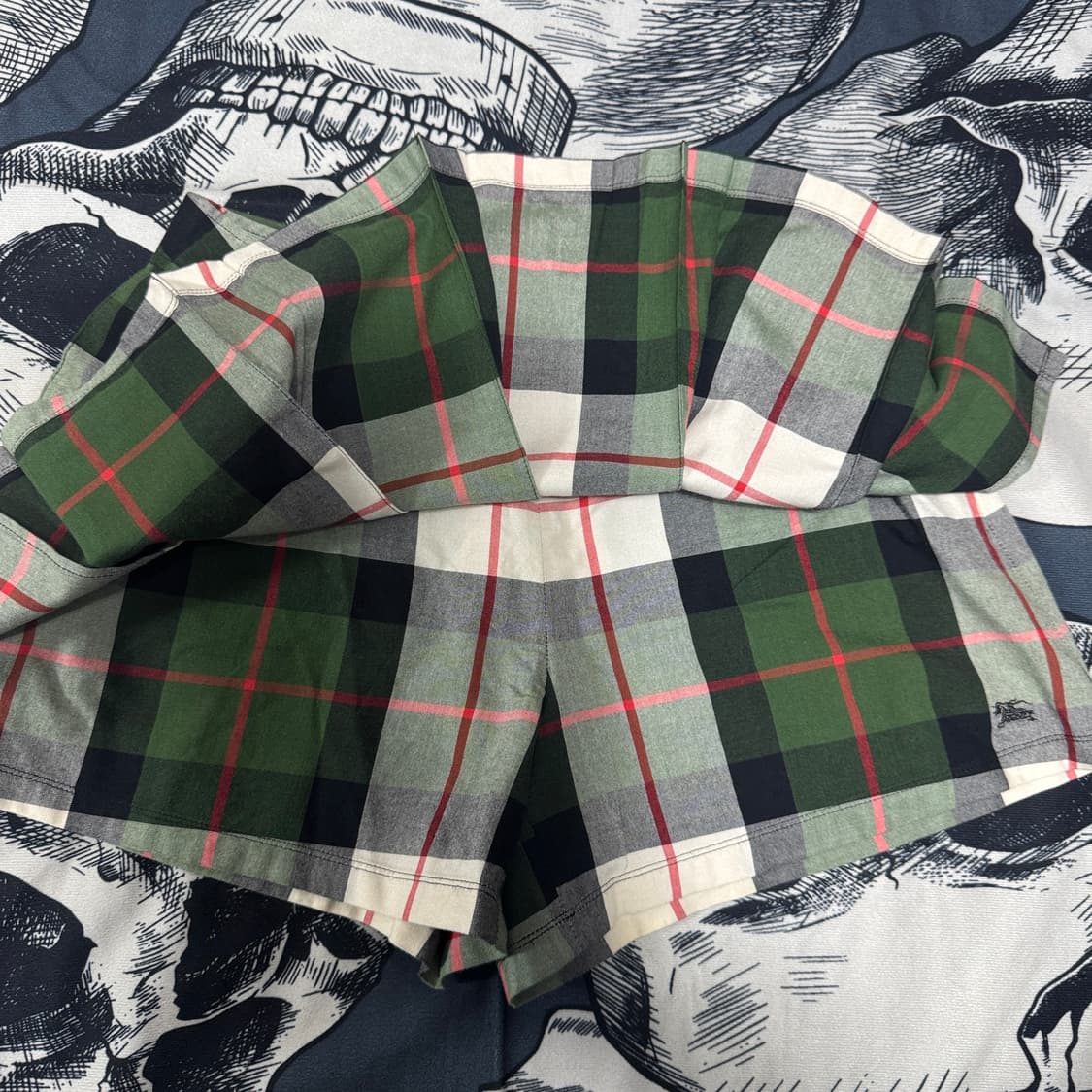 버버리 블루라벨  체크치마바지 38 사이즈 상품이미지4