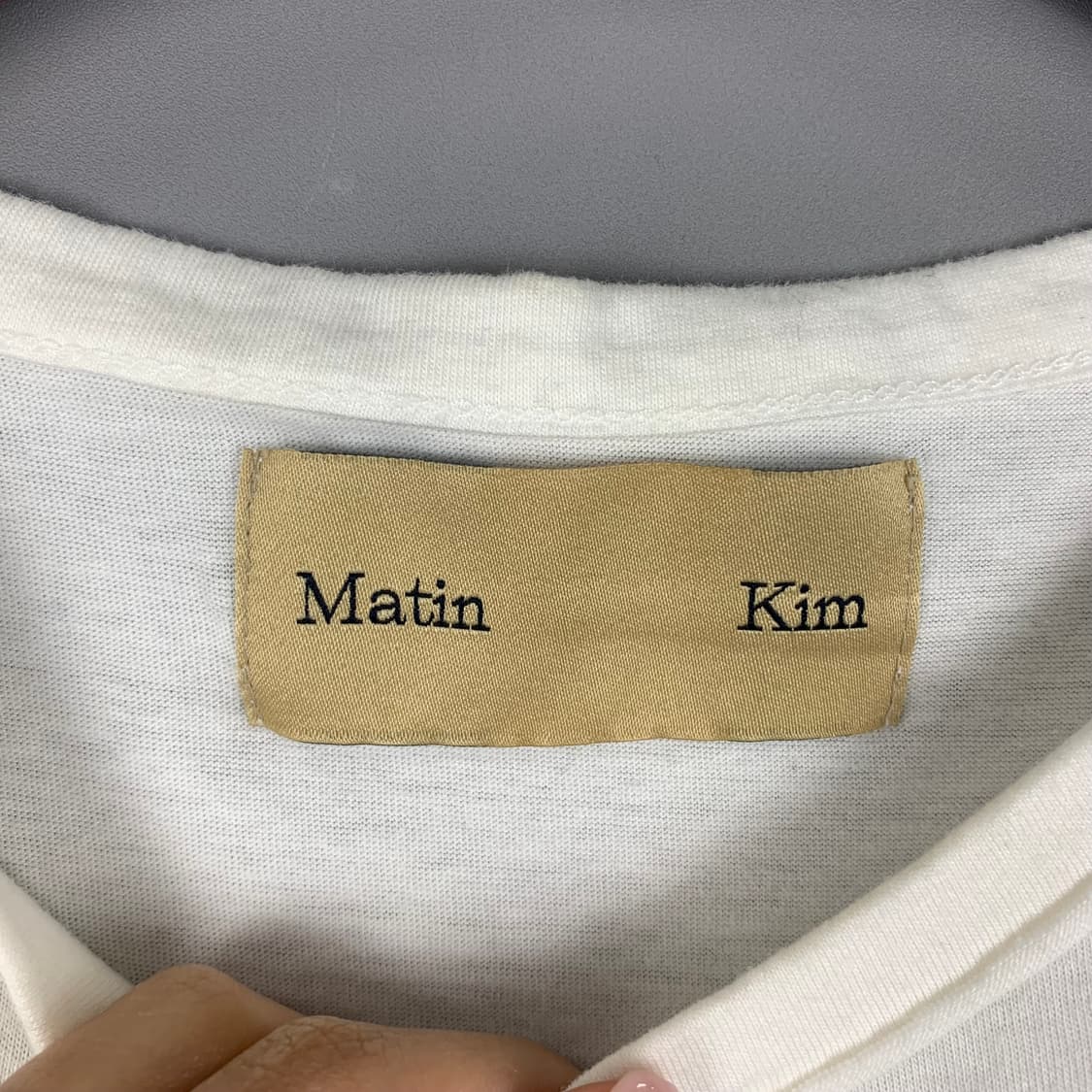 마땡킴 화이트 반팔 티셔츠 상품이미지6