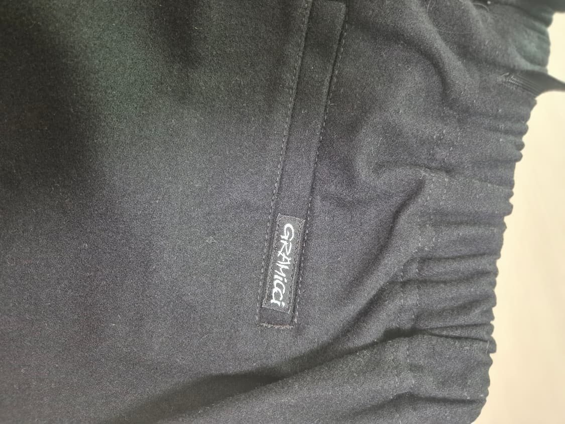 그라미치 루즈테이퍼드 울블렌드 팬츠 블랙 상품이미지5