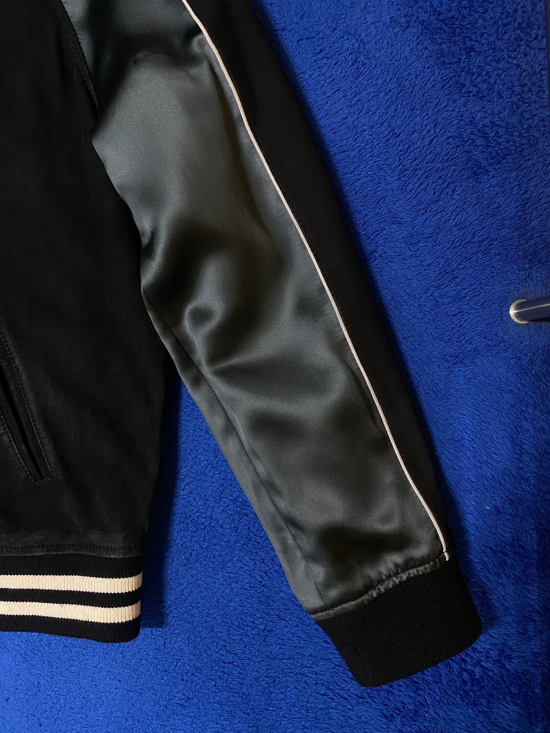 AllSaints 올세인츠 앱튼 새틴 스웨이드 자켓 L 상품이미지2
