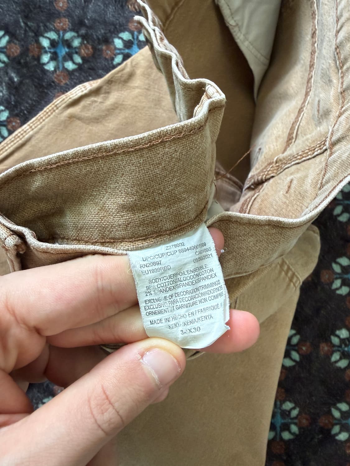 디키즈 덕캔버스 워크팬츠 34x30 상품이미지8